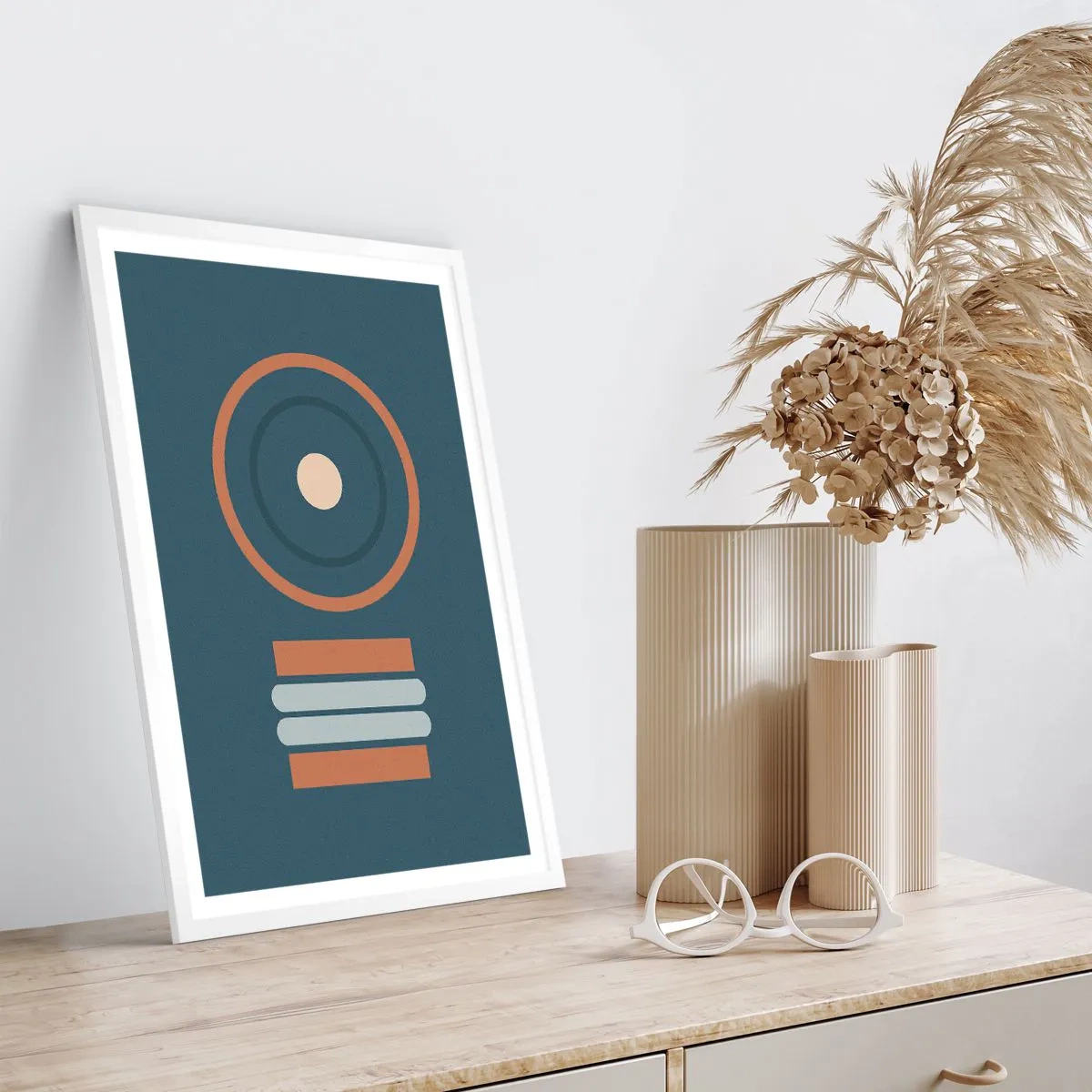 Affisch i vit ram - Sakens kärna - 40x50 cm