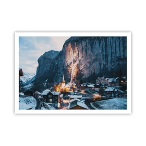 Affisch - Vinterns ljusa ande - 100x70 cm