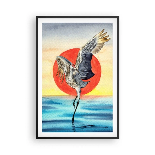 Affisch i svart ram - Dags att gå tillbaka - 61x91 cm