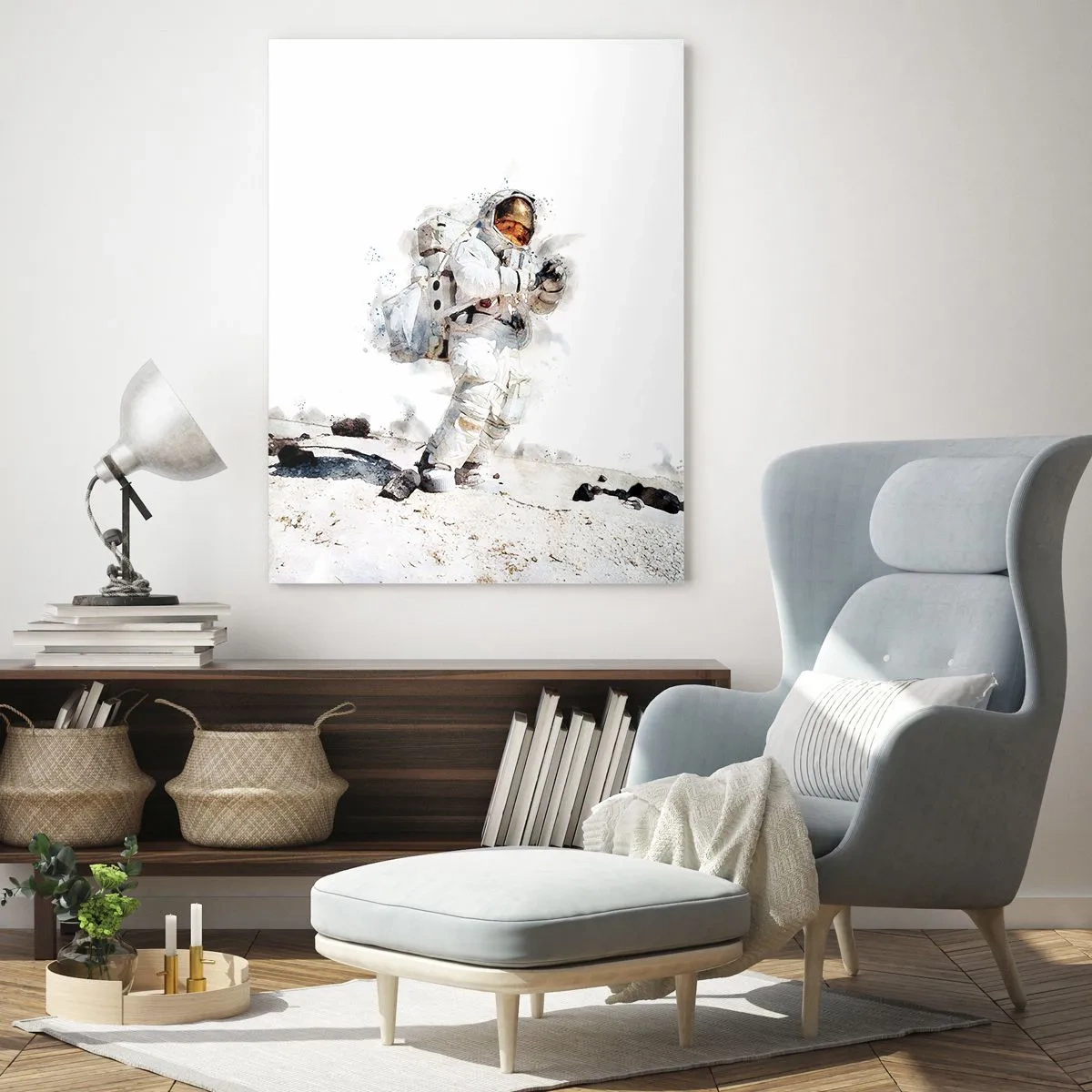 Glastavla - Bild på glas - Jordens sändebud - 50x70 cm