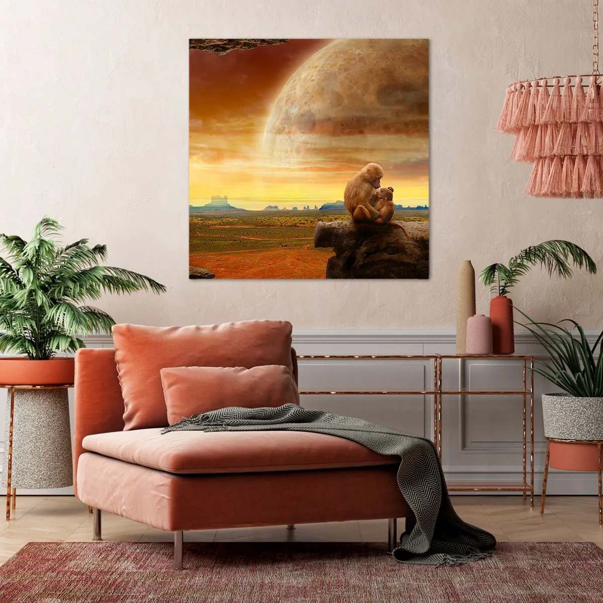 Canvastavla - Bild på duk - Samma kärlek överallt - 30x30 cm