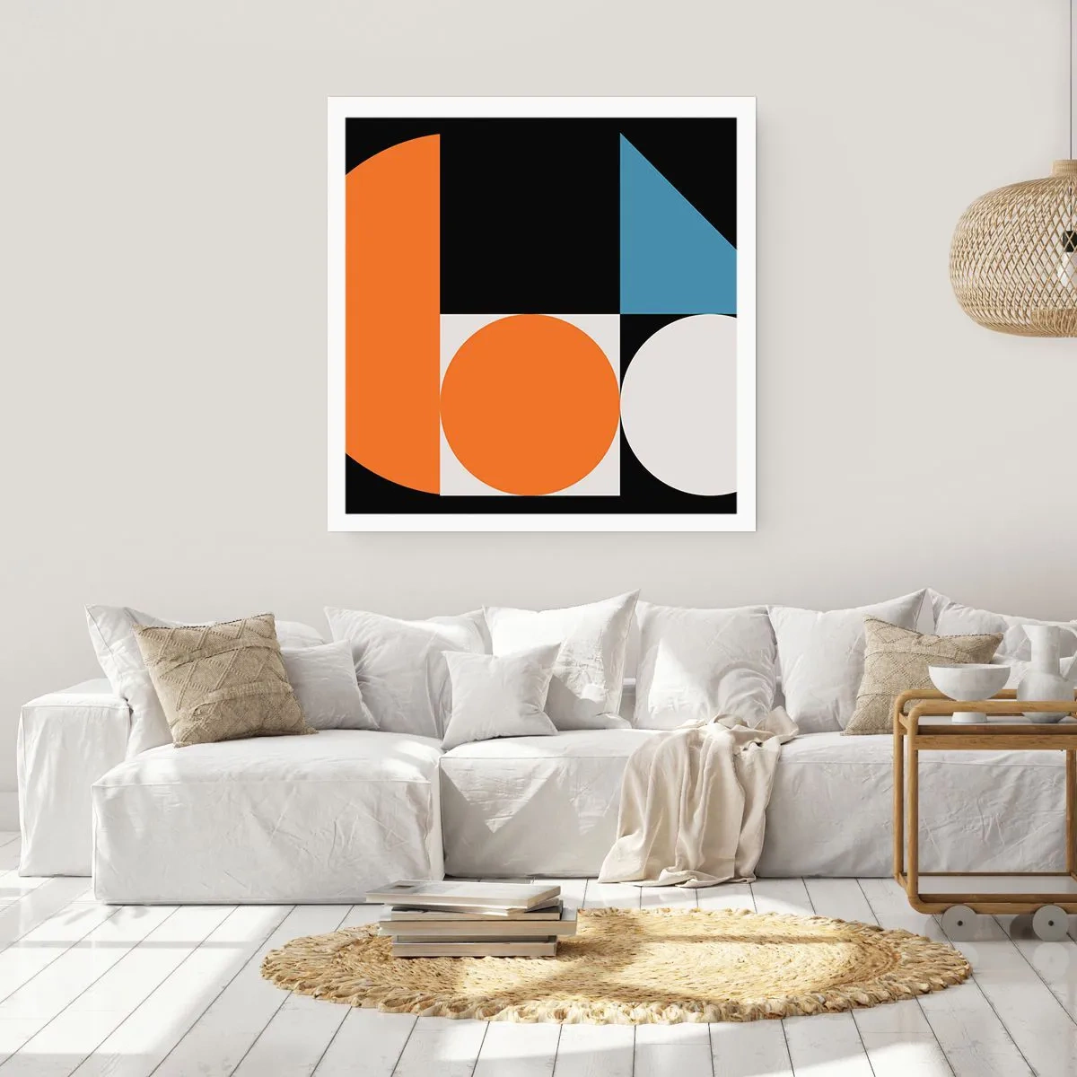 Affisch - Geometriska figurer - 60x60 cm