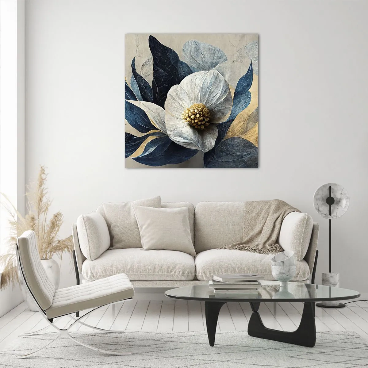 Glastavla - Bild på glas - Har ett hjärta av guld - 50x50 cm