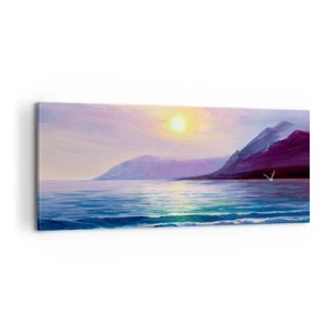 Canvastavla - Bild på duk - Vattnets och luftens kristall - 100x40 cm