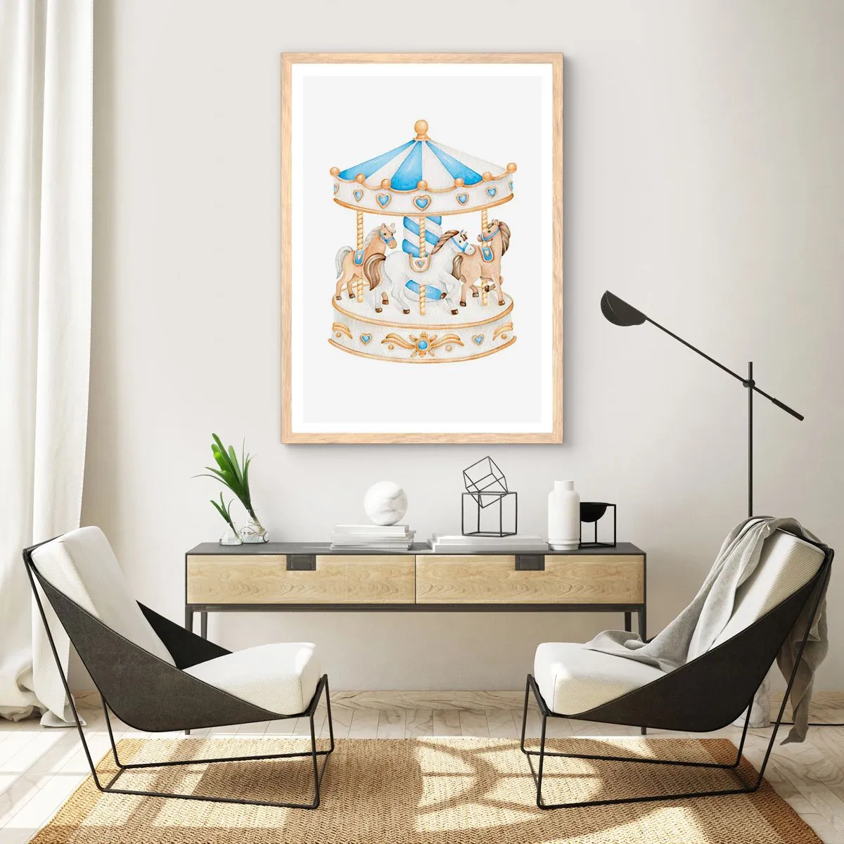 Affisch i ram av ljusek - En ljuvlig barndom - 61x91 cm