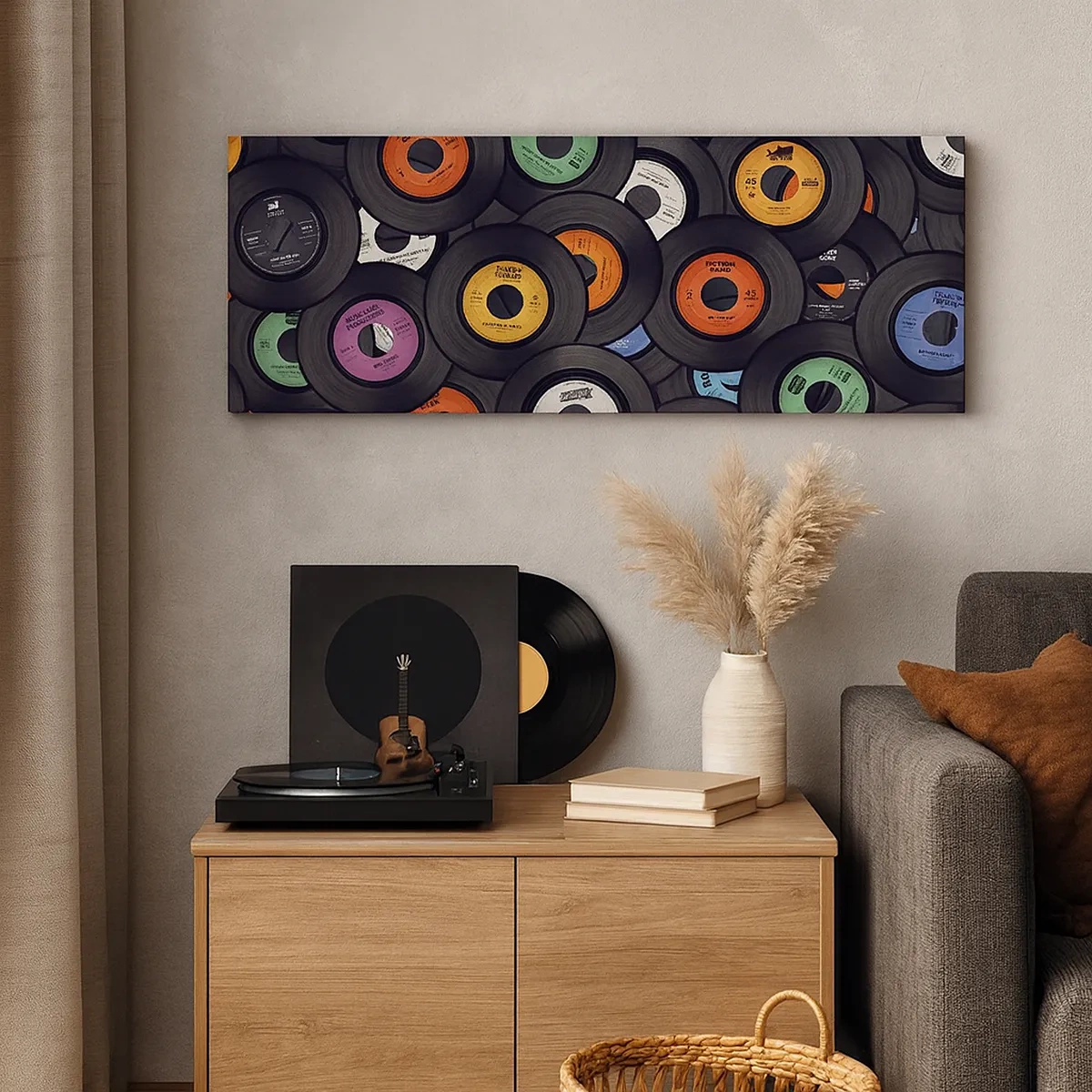 Canvastavla - Bild på duk - Klassikens färger - 30x30 cm