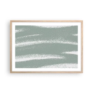 Affisch i ram av ljusek - Abstraktion i vinterstämning - 70x50 cm
