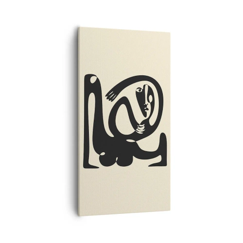 Canvastavla - Bild på duk - Nästan Picasso - 55x100 cm