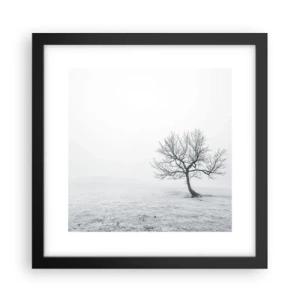 Affisch i svart ram - Mot intet - 30x30 cm
