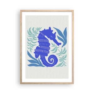 Affisch i ram av ljusek - På enundervattenäng - 50x70 cm