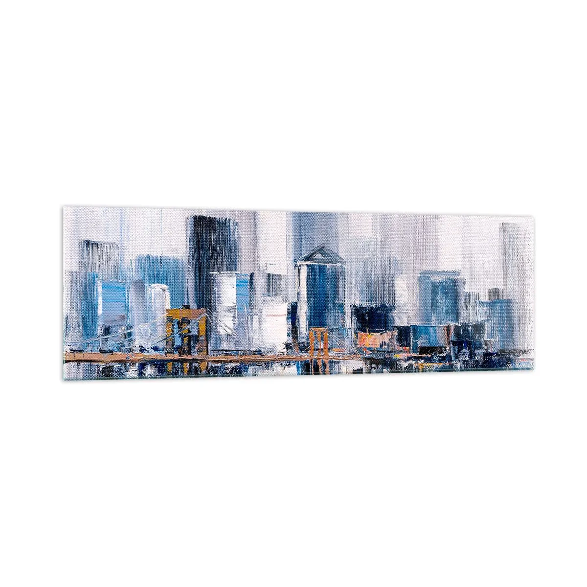 Glastavla - Bild på glas - New York-impression - 160x50 cm