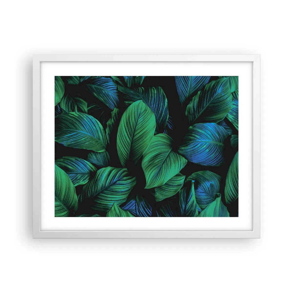 Affisch i vit ram - I gröna folkmassan - 50x40 cm