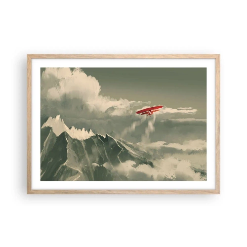 Affisch i ram av ljusek - Orädd pionjär - 70x50 cm