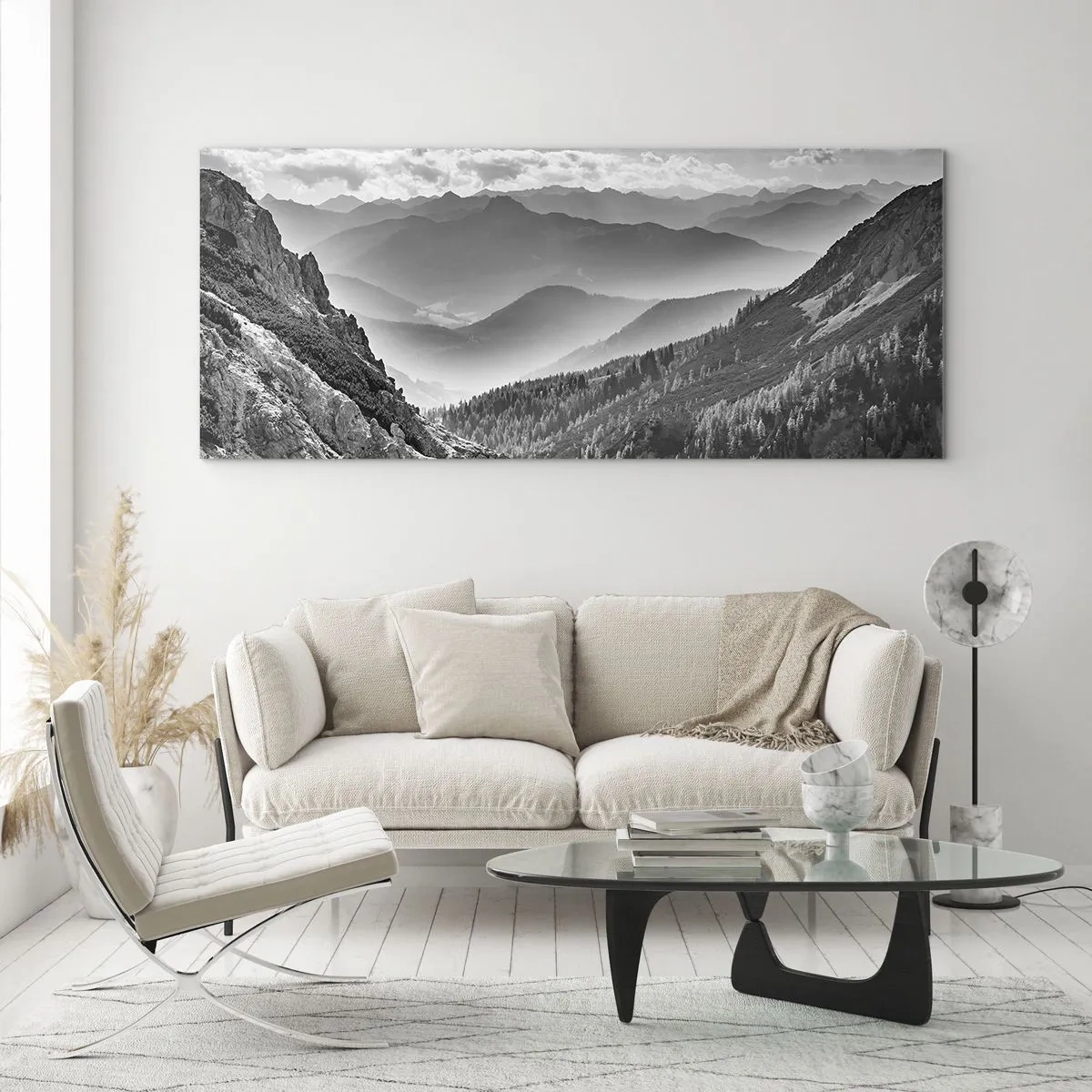 Glastavla - Bild på glas - Ända fram till horisonten - 120x50 cm