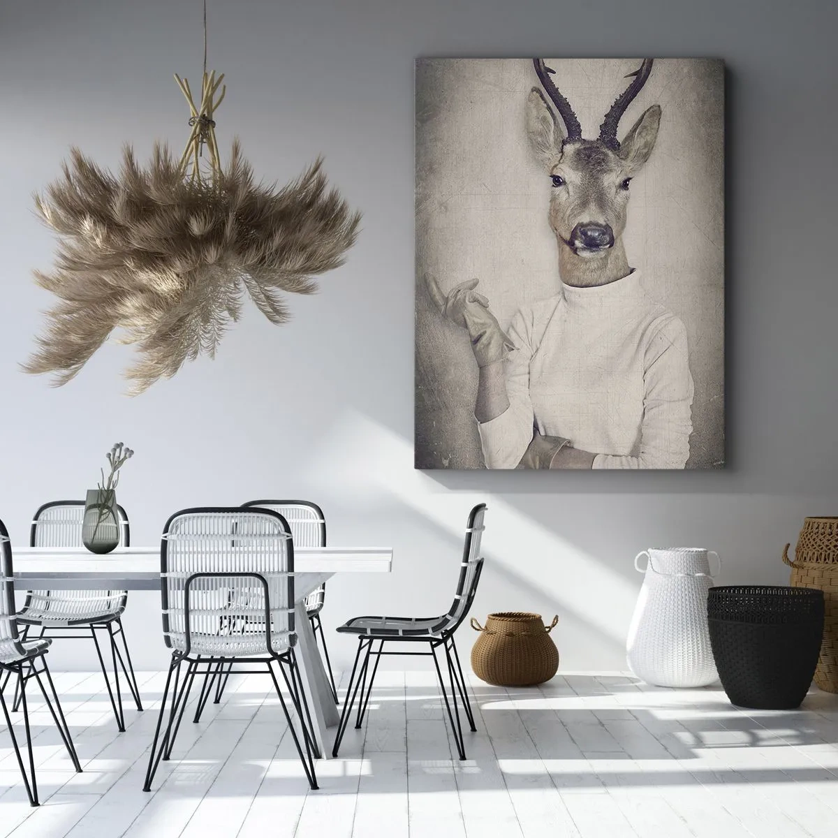 Canvastavla - Bild på duk - Må gesterna tala - 50x70 cm