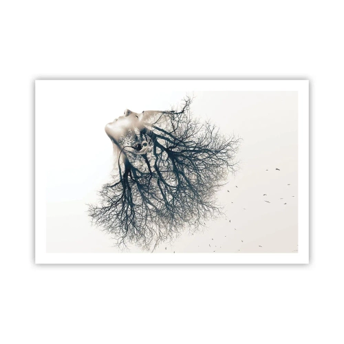 Affisch - Lyssnar på trädens viskningar - 91x61 cm