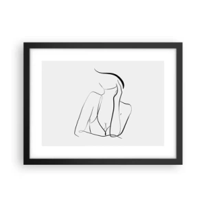 Affisch i svart ram - På drömvågen - 40x30 cm