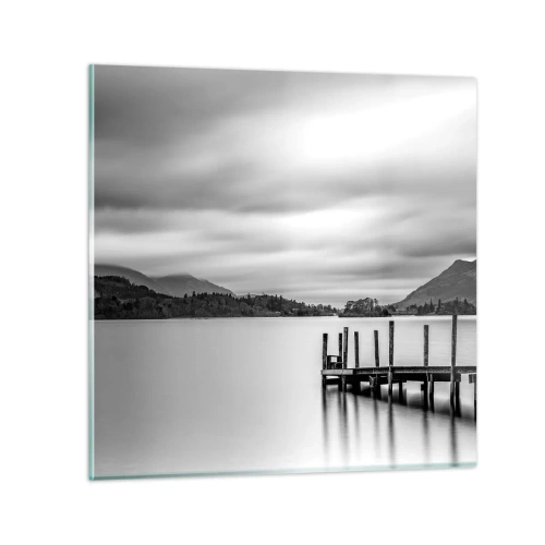 Glastavla - Bild på glas - Mildhet och styrka - 30x30 cm