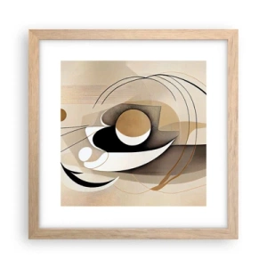 Affisch i ram av ljusek - Komposition: essensen av saker och ting - 30x30 cm