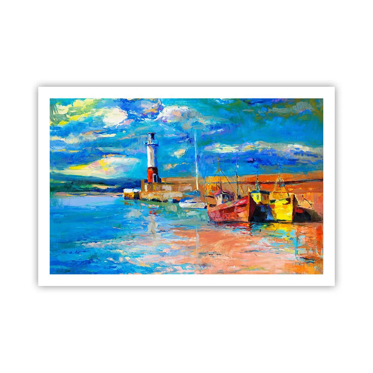 Affisch - Eftermiddag i regnbågsviken - 91x61 cm