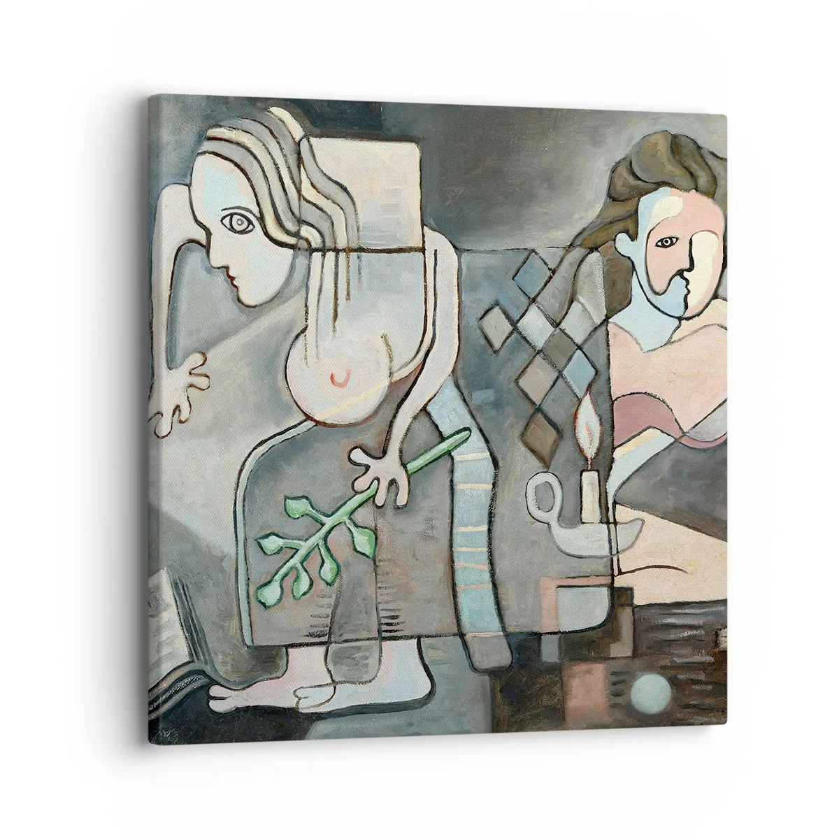 Canvastavla - Bild på duk - Själens och materias mosaik - 30x30 cm