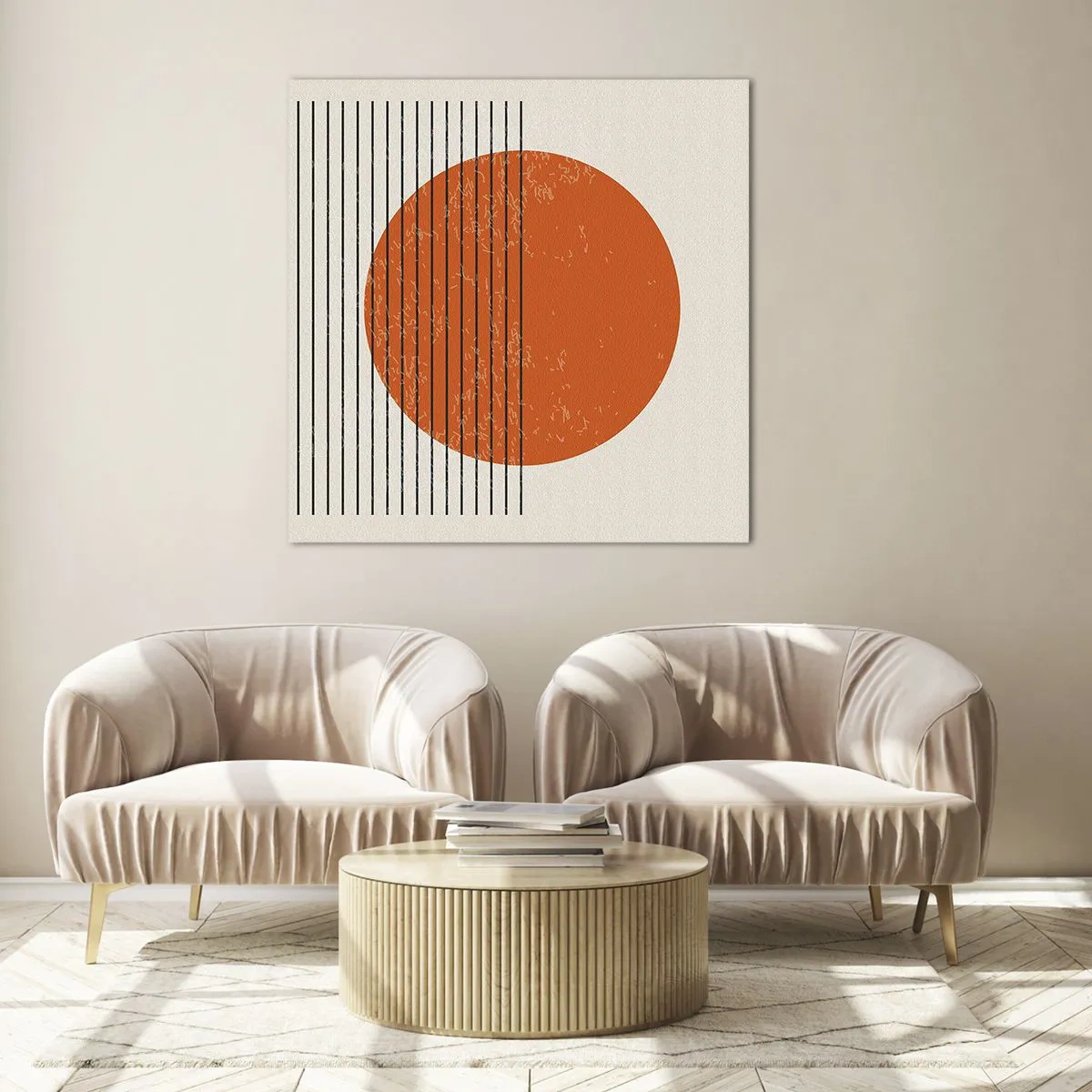 Glastavla - Bild på glas - Alltid solen - 50x50 cm