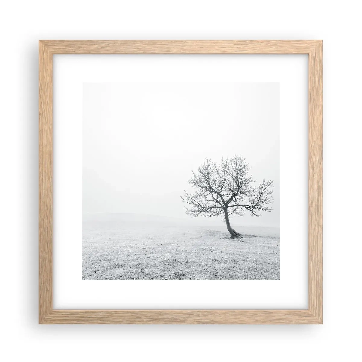 Affisch i ram av ljusek - Mot intet - 30x30 cm