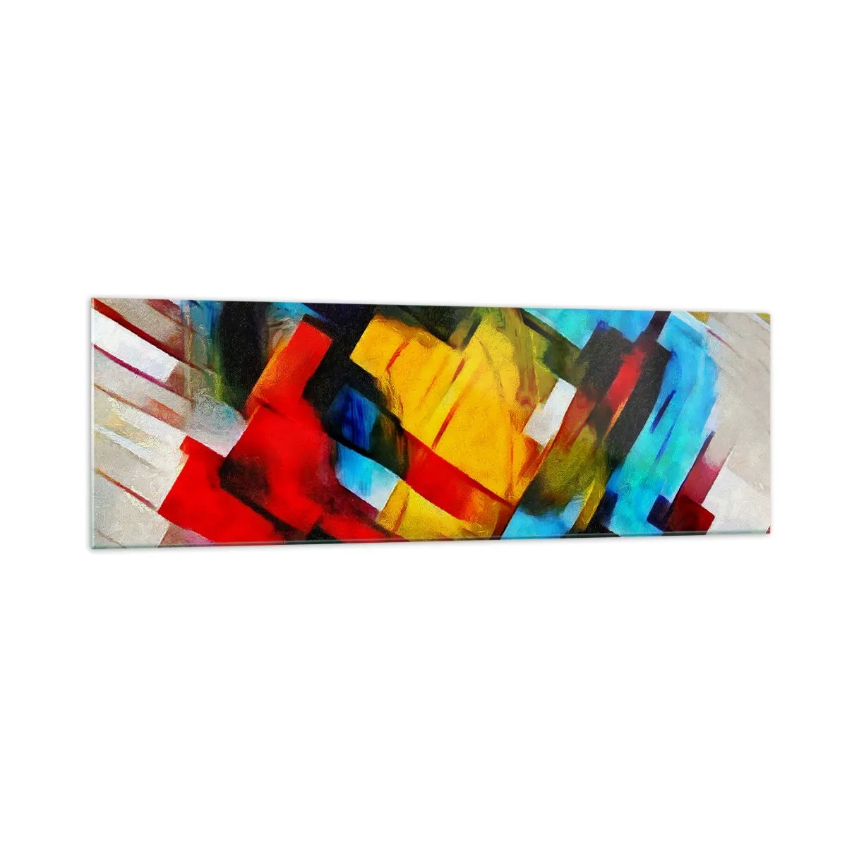 Glastavla - Bild på glas - Färgmix - 160x50 cm