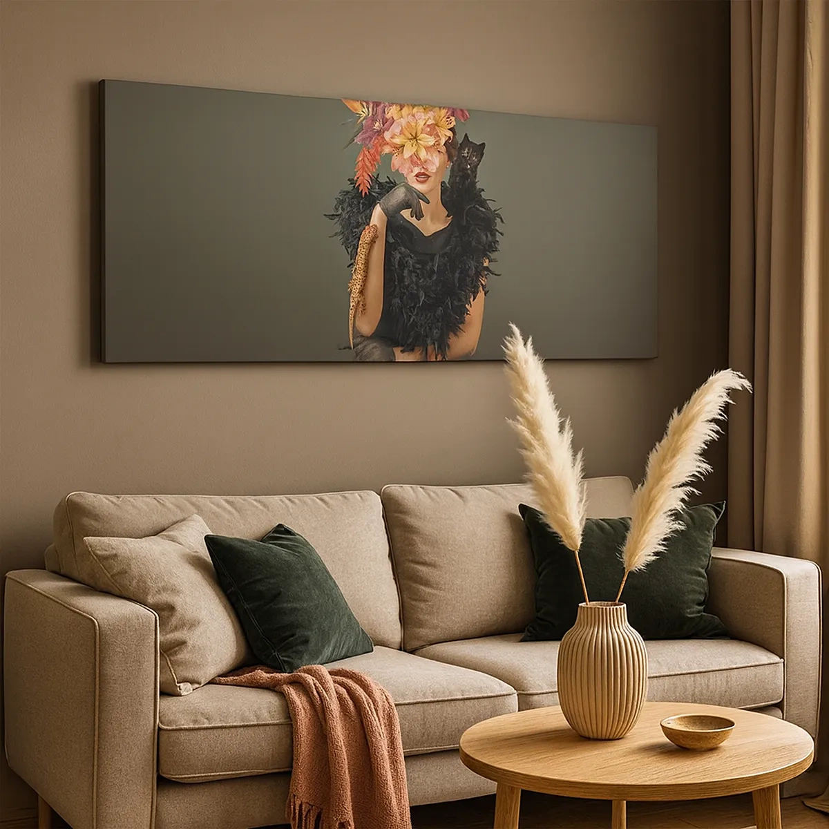 Canvastavla - Bild på duk - Häxans troll - 30x30 cm