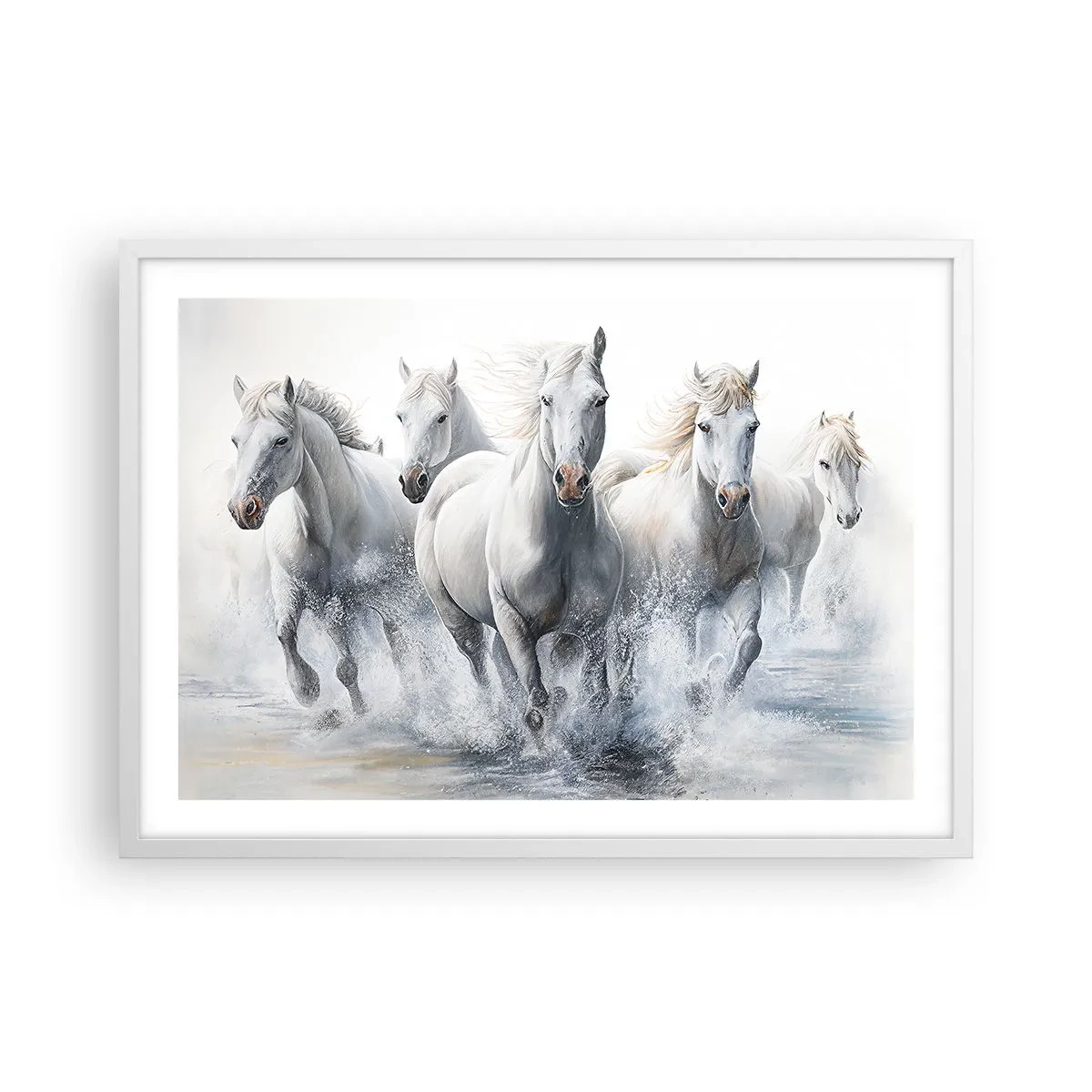 Affisch i vit ram - Vit magi - 70x50 cm