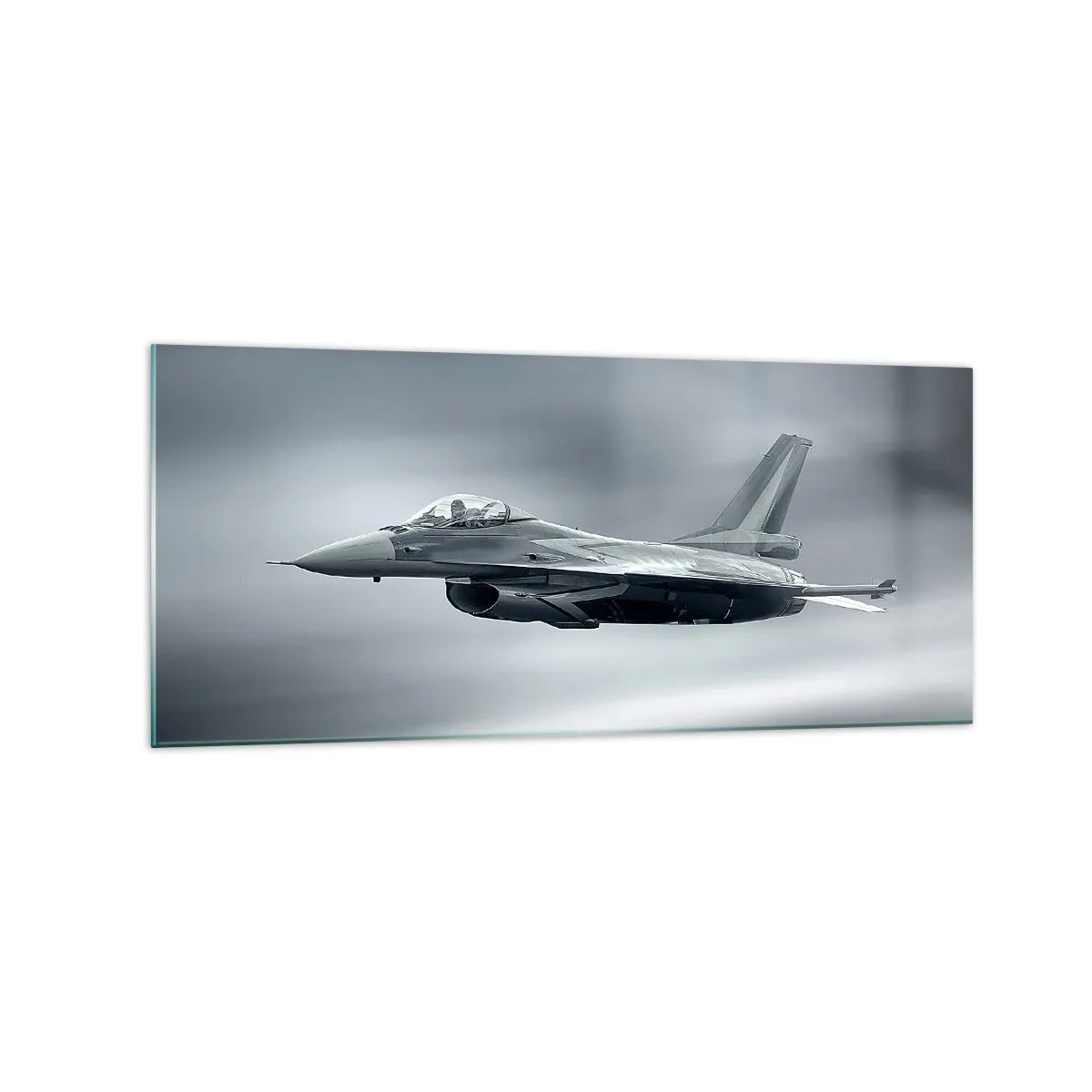 Glastavla - Bild på glas - Utmanar du? - 120x50 cm