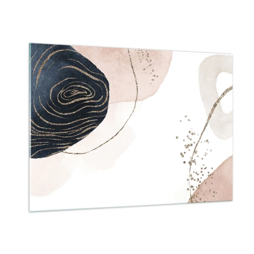 Glastavla - Bild på glas - Allt flyter - 100x70 cm