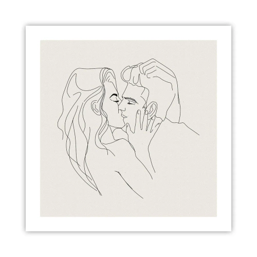 Affisch - I kärlekens famn - 50x50 cm