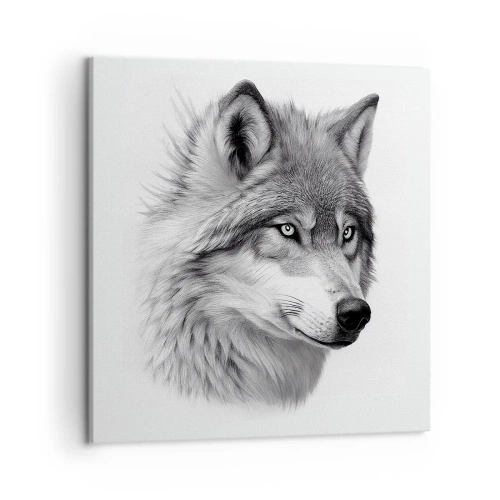 Canvastavla - Bild på duk - Alfa - utan tvekan - 50x50 cm