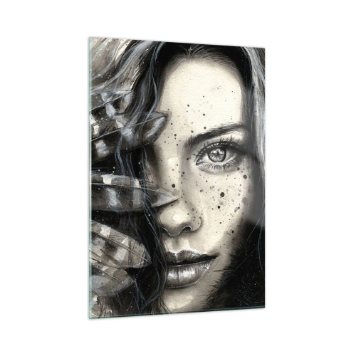 Glastavla - Bild på glas - Vild skönhet - 50x70 cm