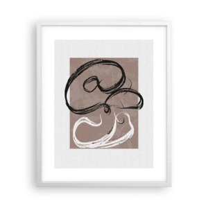 Affisch i vit ram - Komposition - sökande efter fullständighet - 40x50 cm