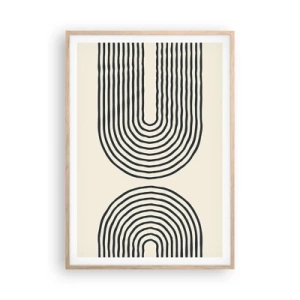 Affisch i ram av ljusek - Om en stund... - 70x100 cm