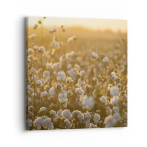 Canvastavla - Bild på duk - Fluffigt fält - 40x40 cm