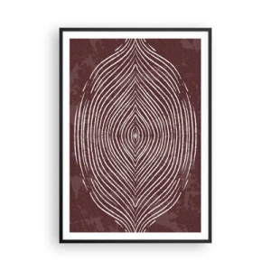 Affisch i svart ram - Rymden talar - 70x100 cm