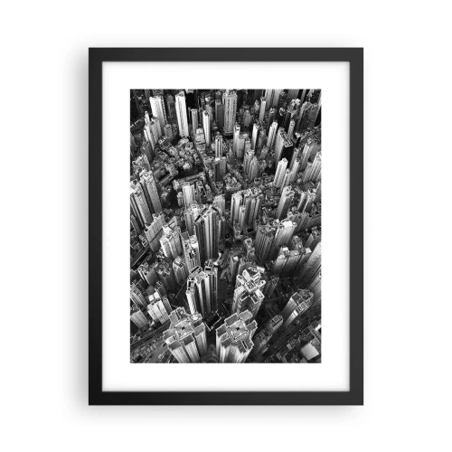 Affisch i svart ram - Hela tiden högre och högre - 30x40 cm