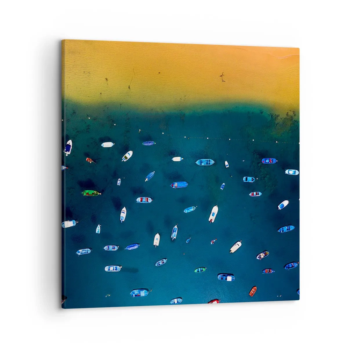 Canvastavla - Bild på duk - Ett semesterspel - 50x50 cm