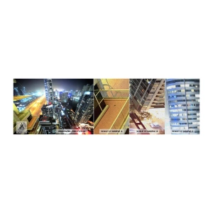 Provbit av fototapet Premium Canvas - Underverk på öknen - Stad, Dubai, Arkitektur - 100x30 cm