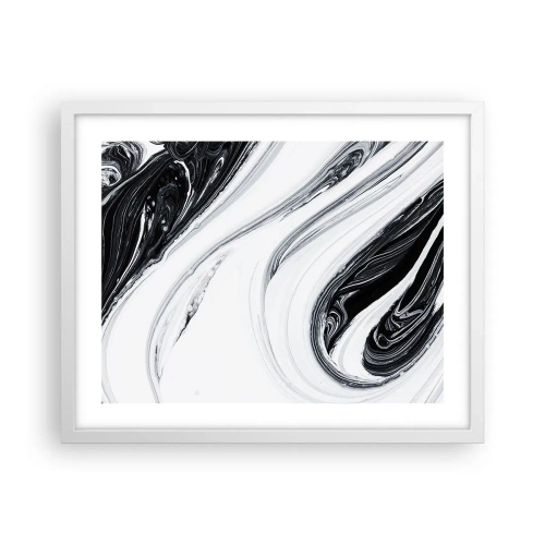 Affisch i vit ram - Motsatskombination - 50x40 cm