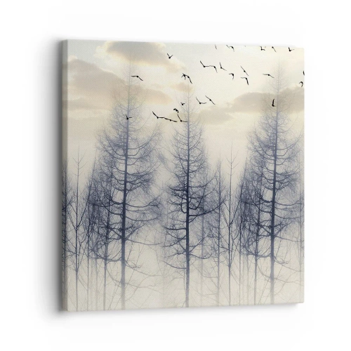 Canvastavla - Bild på duk - Skogens andar - 30x30 cm