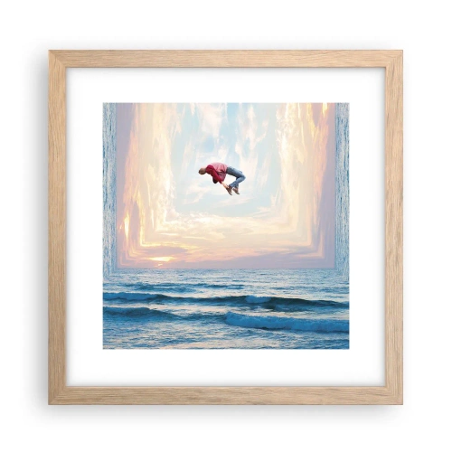 Affisch i ram av ljusek - Till en annan dimension - 30x30 cm