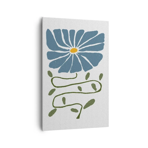 Canvastavla - Bild på duk - Kvist till blomma - 80x120 cm
