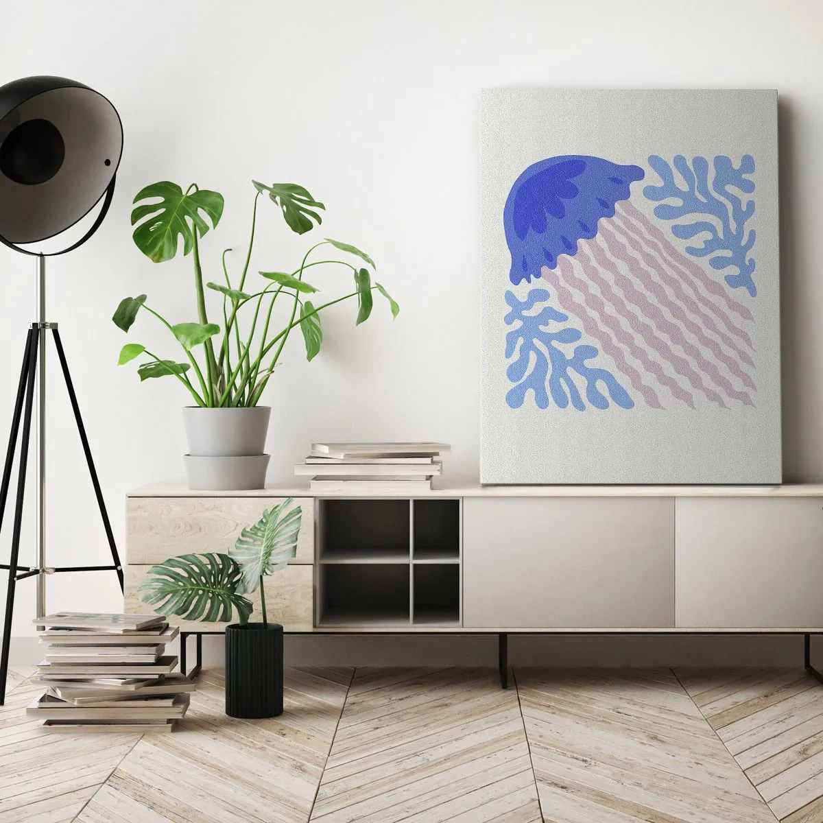Canvastavla - Bild på duk - Som från en annan värld - 45x80 cm