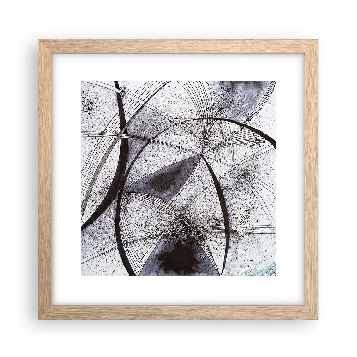 Affisch i ram av ljusek - Futuristisk fantasi - 30x30 cm