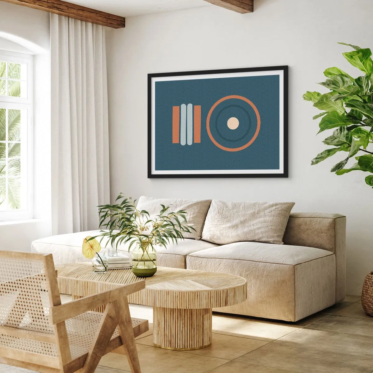 Affisch i svart ram - Sakens kärna - 70x50 cm