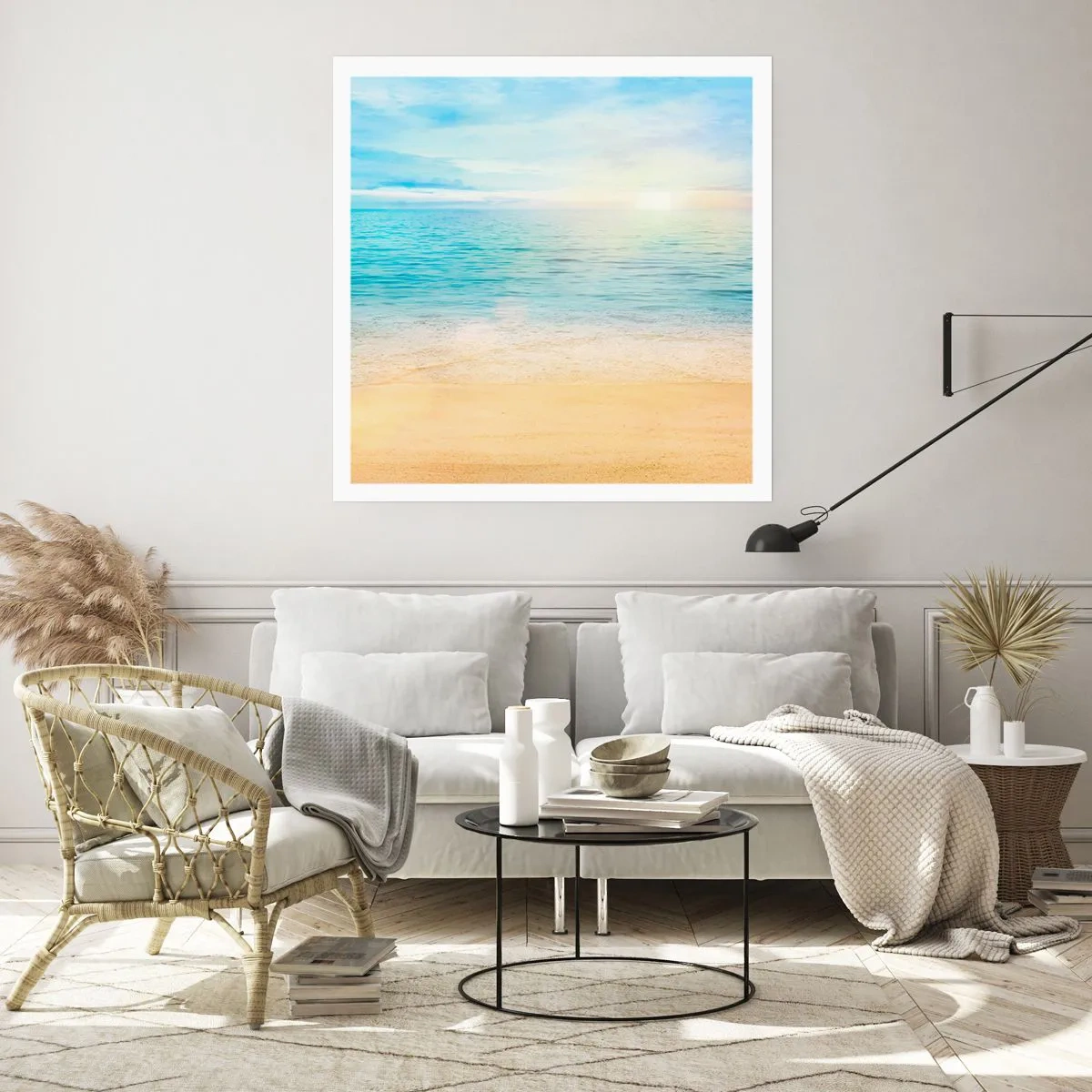 Affisch - Det stora blåa - 60x60 cm